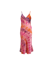 Load image into Gallery viewer, Marigold Sunset Silk Slip Dress
